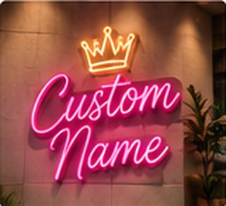 Custom name neon sign