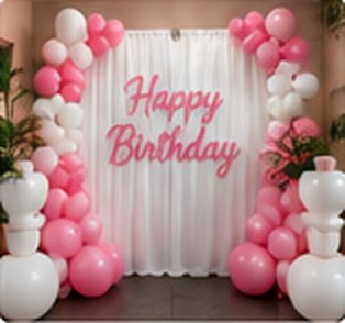 Happy Birthday event backdrop